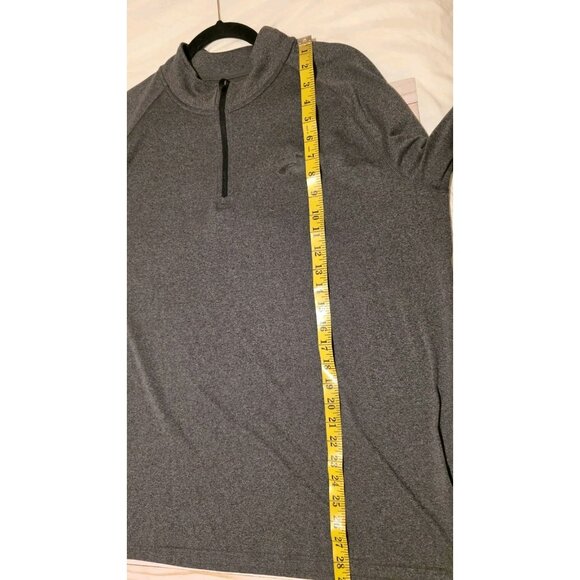Under Armour Top Mens XL Quarter Zip Gray Pullon HeatGear Long Sleeve Activewear - Picture 4 of 7